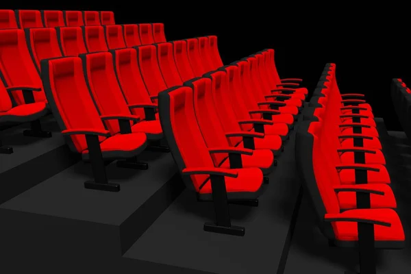 Sitzplätze Kino Kinoillustration — Stockfoto