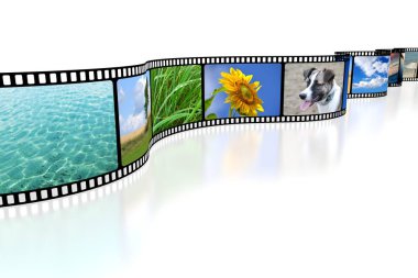 3D film kaset illüstrasyon