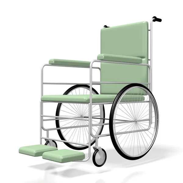 Rollstuhl Isoliert Auf Weißem Hintergrund — Stockfoto