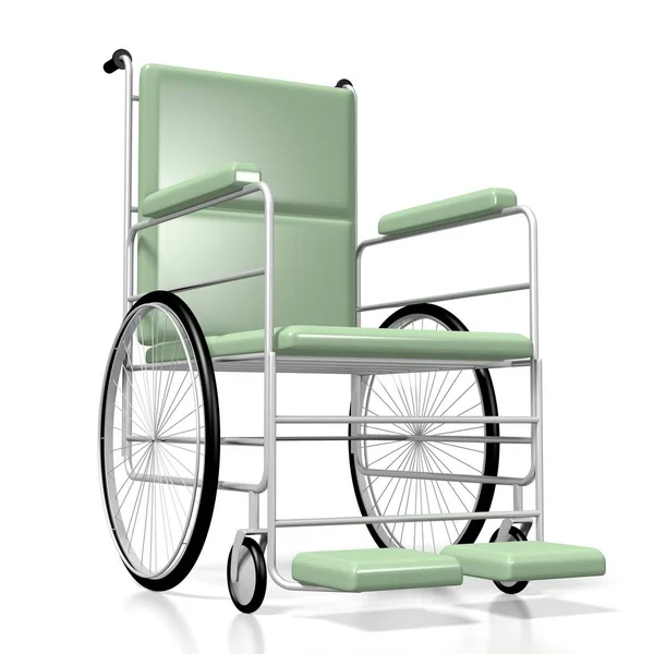 Tekerlekli Sandalye Beyaz Arka Plan Üzerinde Izole — Stok fotoğraf