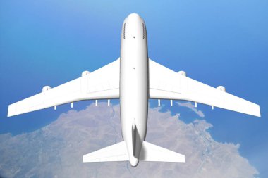 3D jet yolcu uçağı