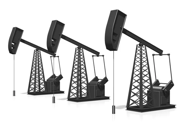Нефтяные Скважины Концепция Добычи Нефти Нефти — стоковое фото