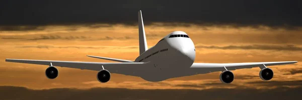 Avião Passageiros — Fotografia de Stock