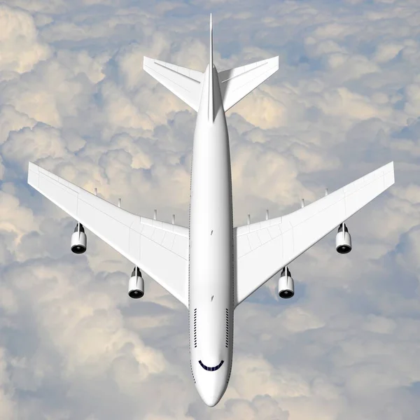 Jet Passagerarplan — Stockfoto