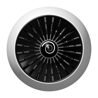 3D jet motoru - önden görünüm