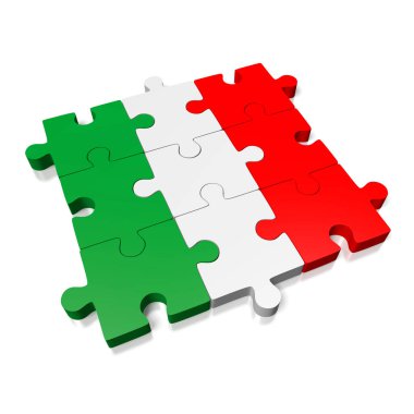 3D bulmaca - İtalyan bayrağı