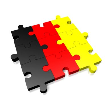 3D bulmaca - Belçika bayrağı