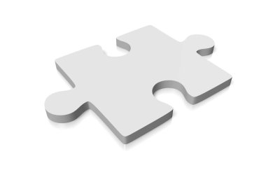 3D parçalı bulmaca illüstrasyon