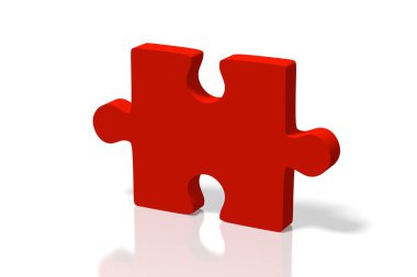 3D parçalı bulmaca illüstrasyon