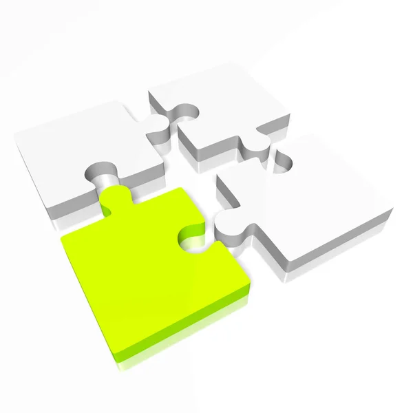 Puzzle Illustration — Stockfoto