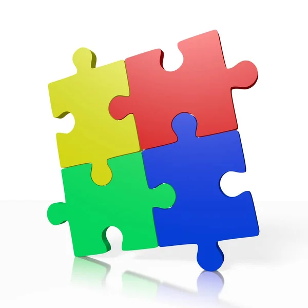 Puzzle Team Concept — Stock Photo, Image