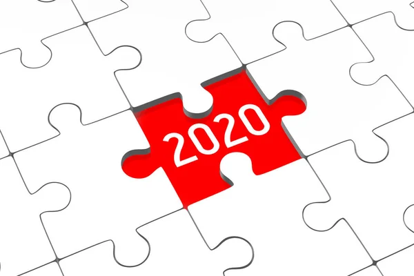 Illustration Puzzles 2020 — Stok fotoğraf