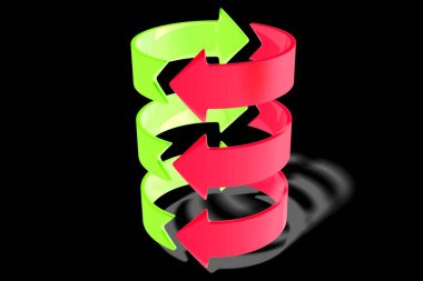 3D geometrik kavramı / illüstrasyon