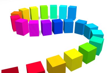 3D geometrik kavramı / illüstrasyon