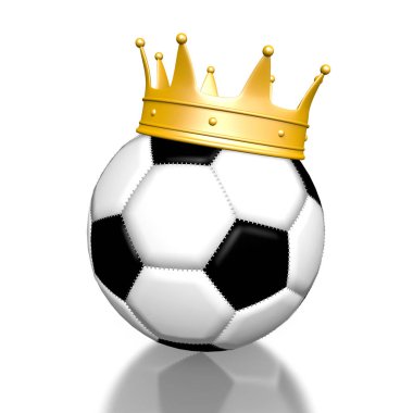 bir taç - kazanan kavramı ile 3D gol