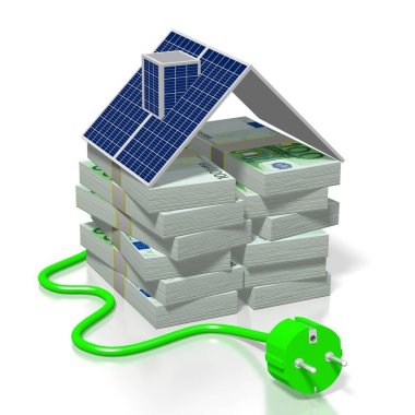 Para, güneş panelleri kavramı