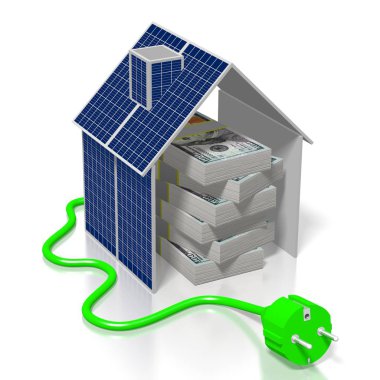 Para, güneş panelleri kavramı