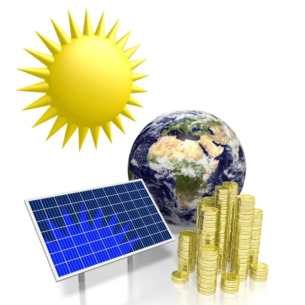 Zon Zonne Energieconcept — Stockfoto