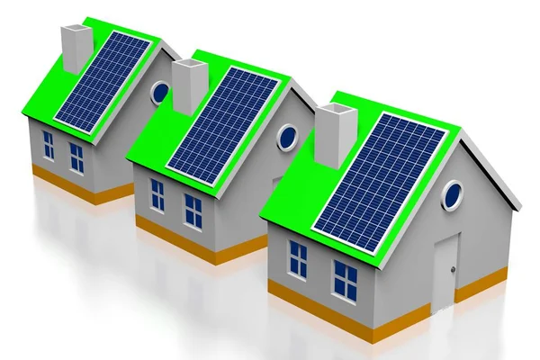 Solar Panels Concept Illustration — Stock Photo, Image