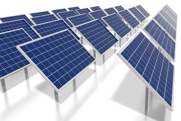 Concepto Paneles Solares Ilustración —  Fotos de Stock