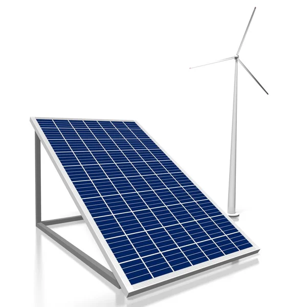 Konzept Für Erneuerbare Energien Illustration — Stockfoto