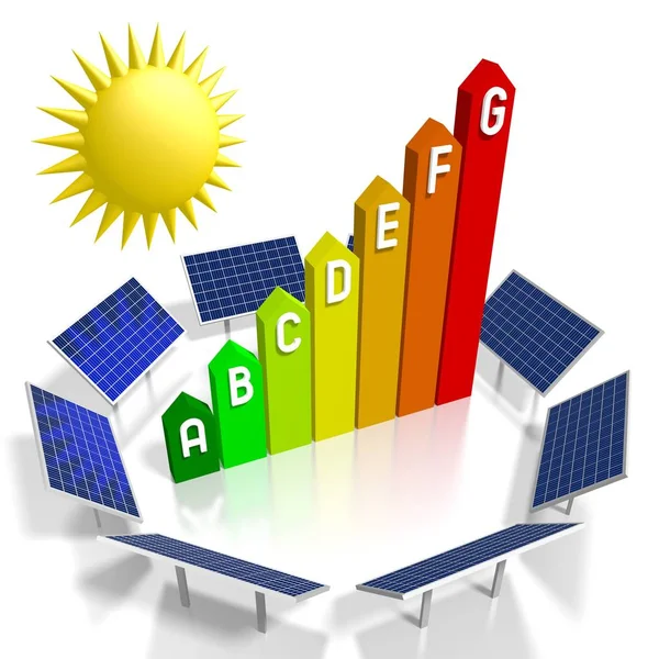 Zon Zonne Energieconcept — Stockfoto