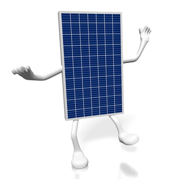 Concepto Paneles Solares Ilustración — Foto de Stock