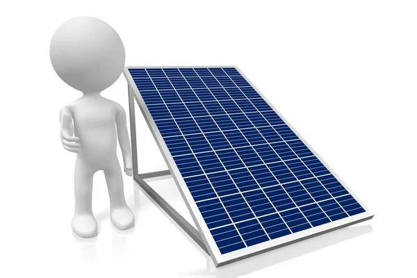 Concepto Paneles Solares Ilustración — Foto de Stock