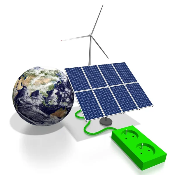 Megújuló Energia Koncepció — Stock Fotó