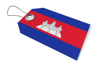 3D fiyat etiketi, Kamboçya'da yapılan ürün
