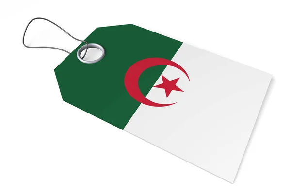 Fiyat Etiketi Cezayir Yapılan Ürün — Stok fotoğraf