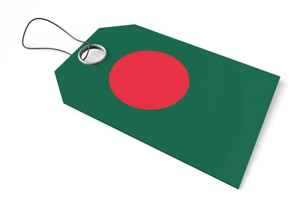 Cena Tag Produkt Wykonany Bangladeszu — Zdjęcie stockowe