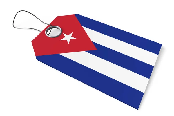 Price Tag Product Made Cuba — Stock Photo, Image