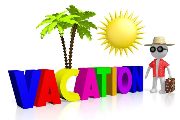 Concepto Vacaciones Ilustración — Foto de Stock