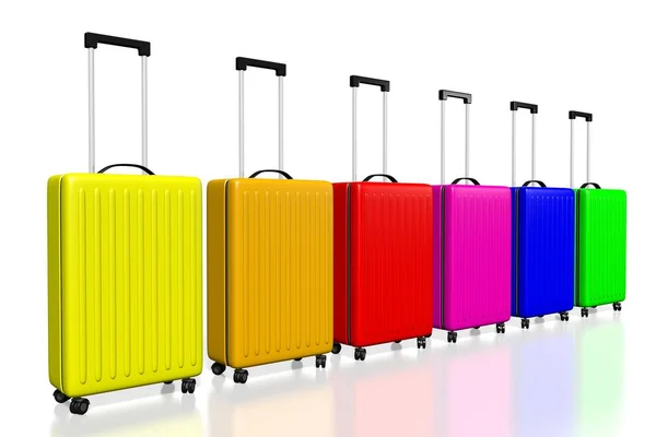 Színes Utazási Bőröndök — Stock Fotó