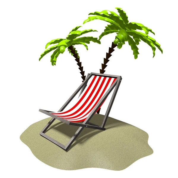 Resting Palm Trees Concept — Stock Photo, Image