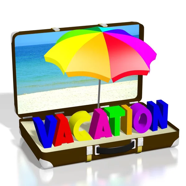 Concepto Vacaciones Ilustración — Foto de Stock