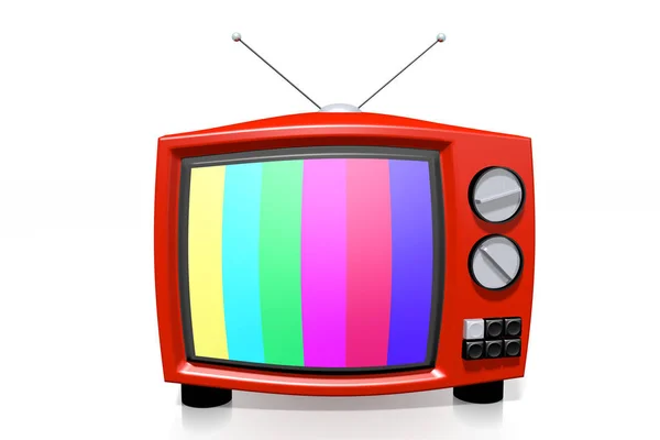 Watching Television Illustration — Stock Photo, Image