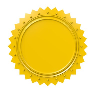 3D rozet / amblem illüstrasyon