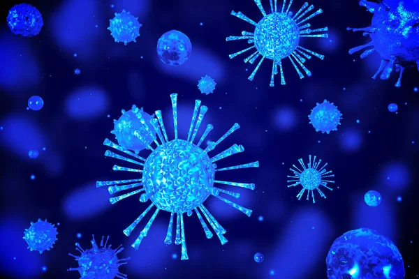 Virus Illustration Dissease Koncept - Stock-foto