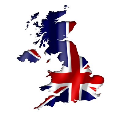 England - ülke sınır şekli ve ulusal bayrak
