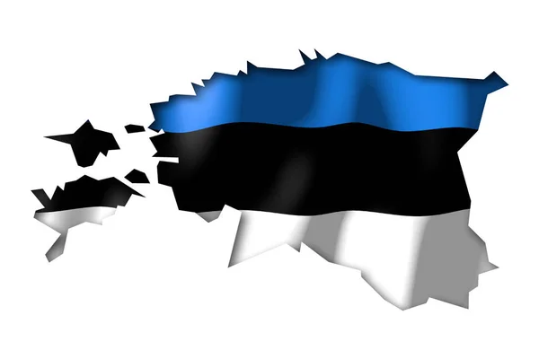 Estónia Forma Fronteira País Pavilhão Nacional — Fotografia de Stock