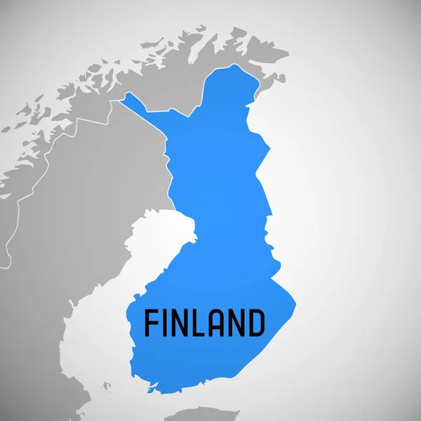 Finlândia Mapa País Ilustração — Fotografia de Stock