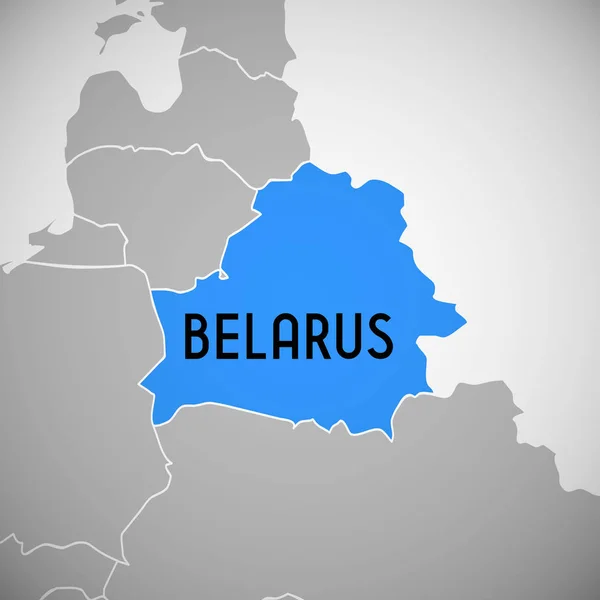 Belarús Mapa Del País Ilustración —  Fotos de Stock