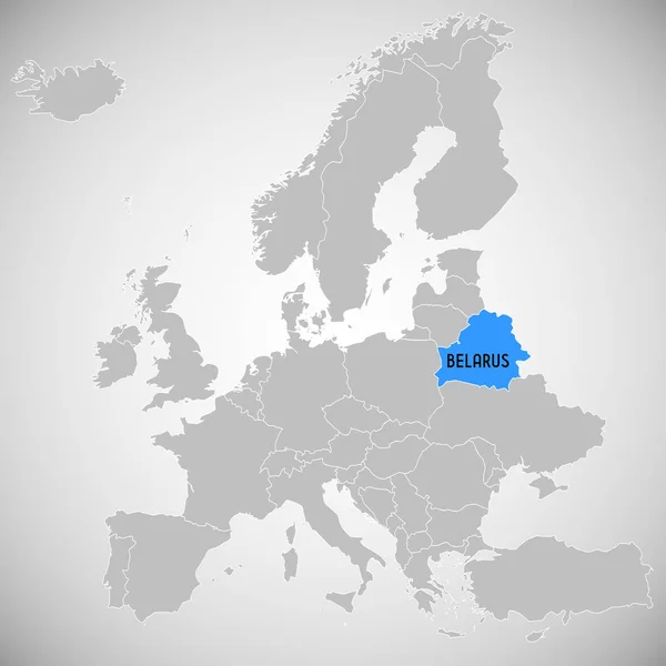 Belarús Mapa Del País Ilustración — Foto de Stock