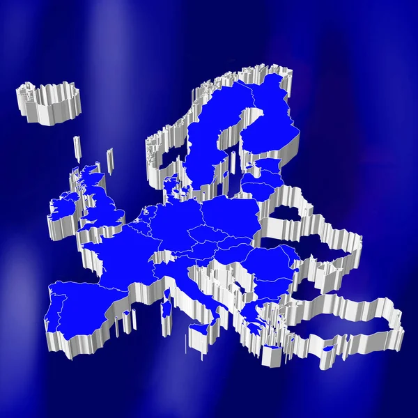 Pays Union Européenne Illustration — Photo