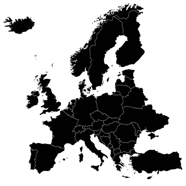 Mappa Dell Europa Illustrazione — Foto Stock