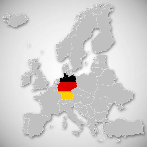 Carte Europe Allemagne — Photo