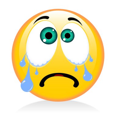 Emoji, ifade - ağlama - komik surat