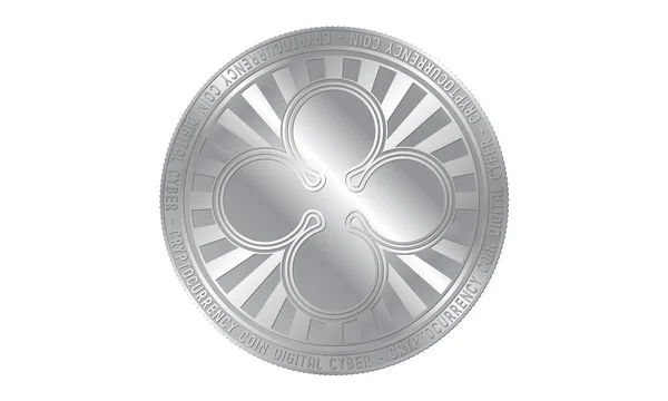 Ripple Currency Silver Currency — Stock Photo, Image